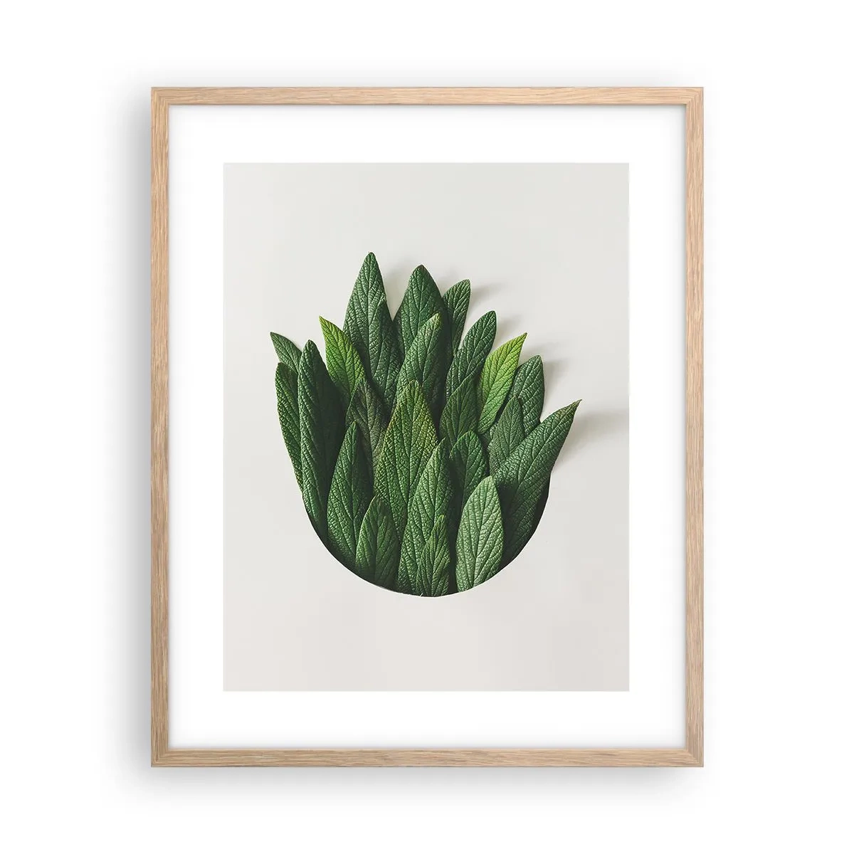 Affiche dans un chêne clair - Poster - Curiosité sans retenue - 40x50 cm