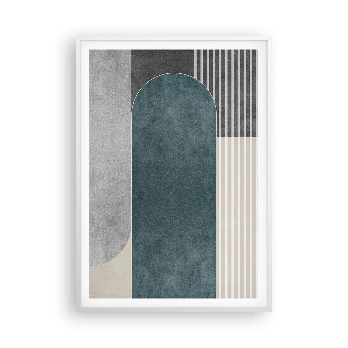 Affiche dans un cadre blanc - Poster - Composition de niveaux - 70x100 cm