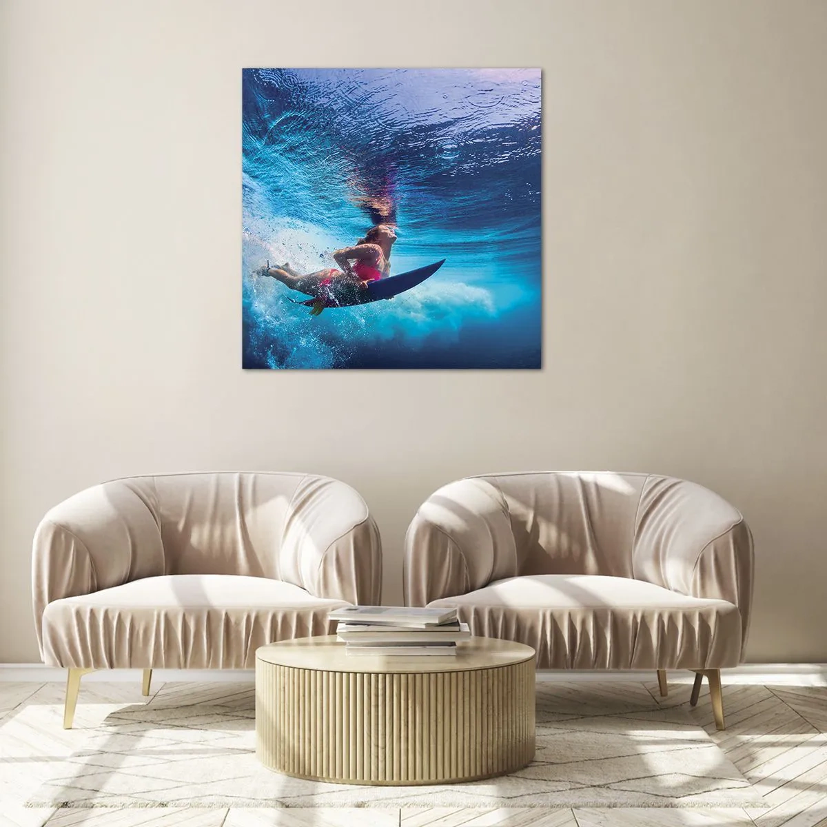 Impression sur verre - Image sur verre - Joie profonde - 40x40 cm