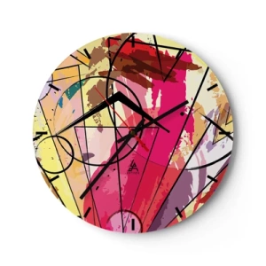 Horloge murale - Pendule murale - Explosion - 40x40 cm