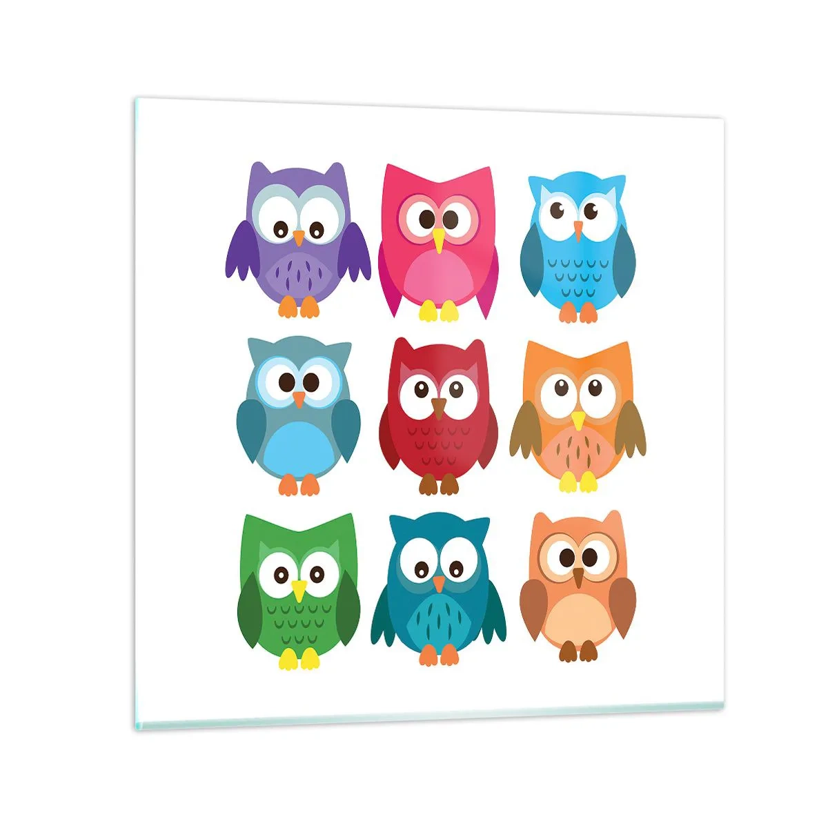 Impression sur verre - Image sur verre - C'est amusant d'être différent - 30x30 cm