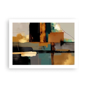 Affiche - Poster - Abstraction – lumière et ombre - 70x50 cm