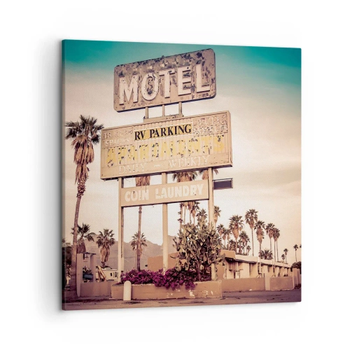 Impression sur toile - Image sur toile - Ici, le temps s'est arrêté - 50x50 cm