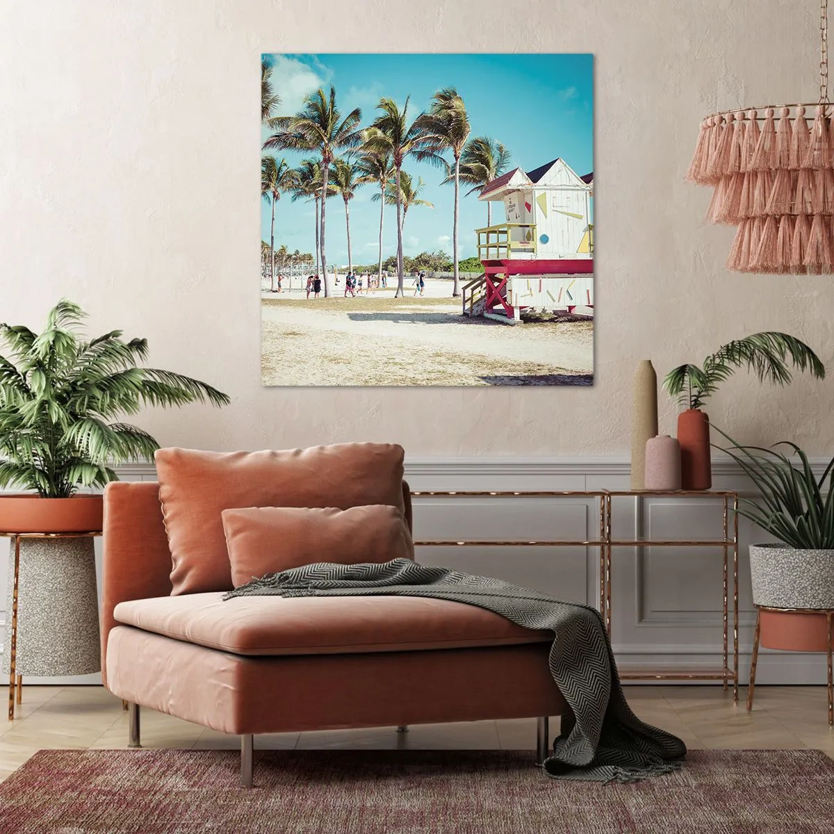 Impression sur toile - Image sur toile - Une belle journée devant toi - 40x40 cm