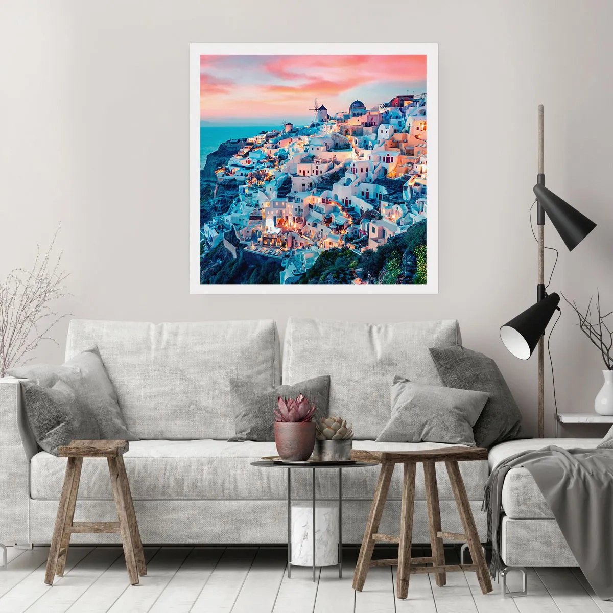 Affiche - Poster - Vos grandes vacances en Grèce - 30x30 cm