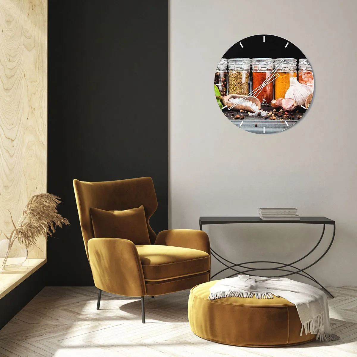 Horloge murale - Pendule murale - Pour que la vie ait du goût - 40x40 cm