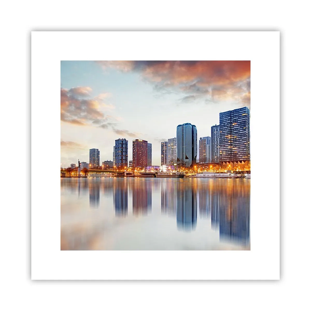 Affiche - Poster - La tranquillité monumentale de Paris - 30x30 cm