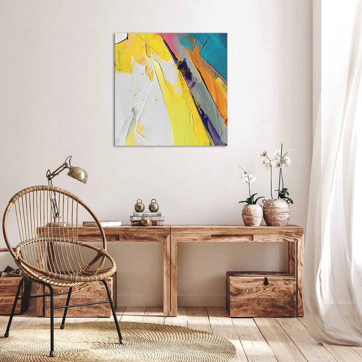 Impression sur toile - Image sur toile - Anatomie du monde - 60x60 cm