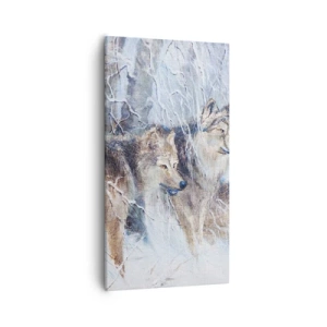 Impression sur toile - Image sur toile - Attention! Ca arrive ... - 55x100 cm