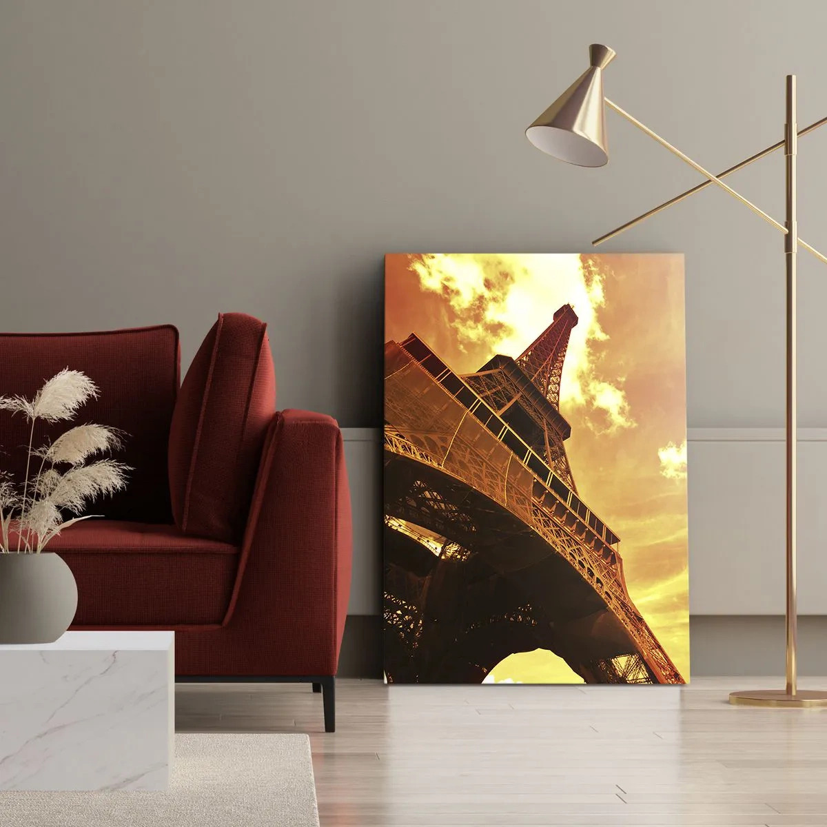 Impression sur toile - Image sur toile - Monumental, car il est doré par le soleil - 55x100 cm