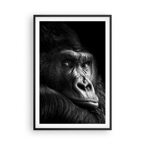 Affiche dans un cadre noir - Poster - Et qu'est-ce que tu regardes? - 61x91 cm