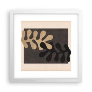 Affiche dans un cadre blanc - Poster - Absence et complément - 30x30 cm