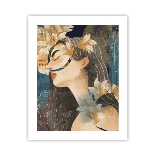 Affiche - Poster - Conte de fée sur la princesse lilas - 40x50 cm