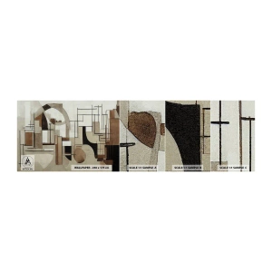 Échantillon de Papier Peint Autocollant Deluxe Sticker - Paysage urbain 2.0 - Abstraction, Morceau, Formes - 100x30 cm