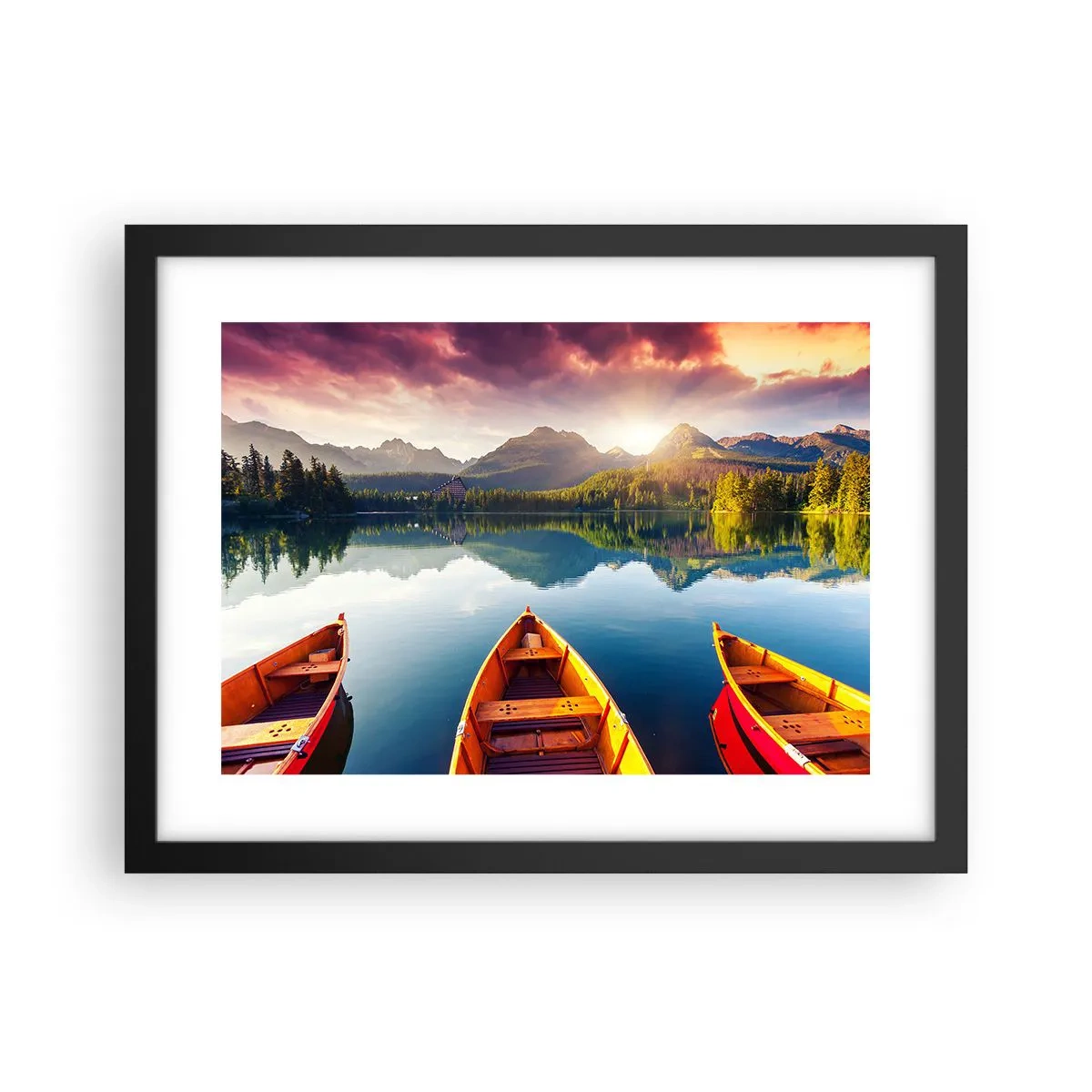 Affiche dans un cadre noir - Poster - Rien contre nature - 40x30 cm