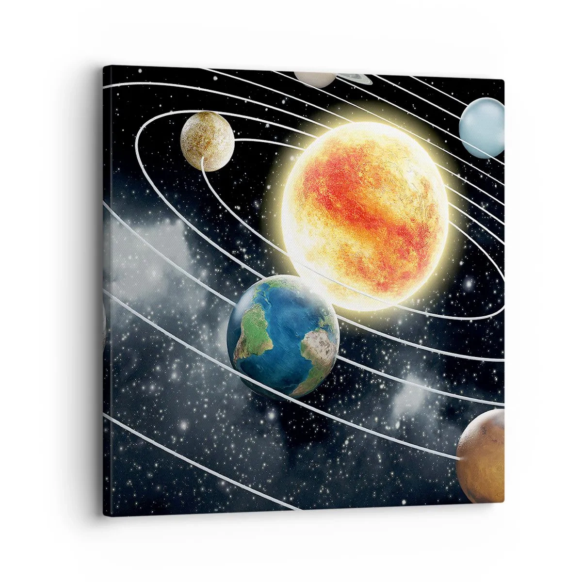 Impression sur toile - Image sur toile - Danse cosmique - 30x30 cm