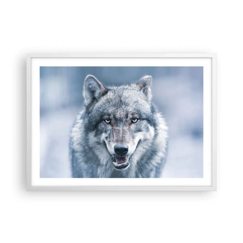 Affiche dans un cadre blanc - Poster - Relèverez-vous le défi ? - 70x50 cm