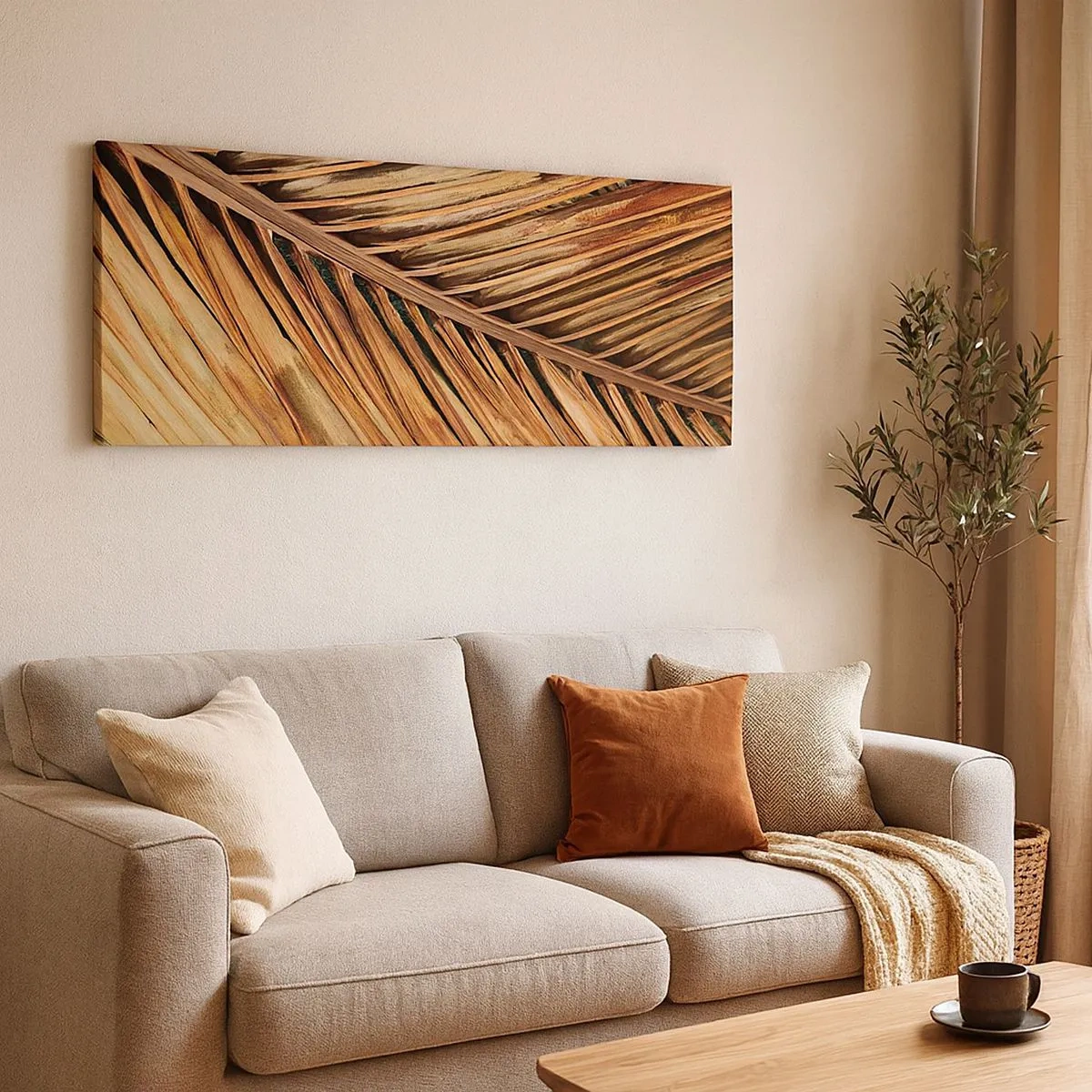 Impression sur toile - Image sur toile - Or de noix de coco - 100x40 cm
