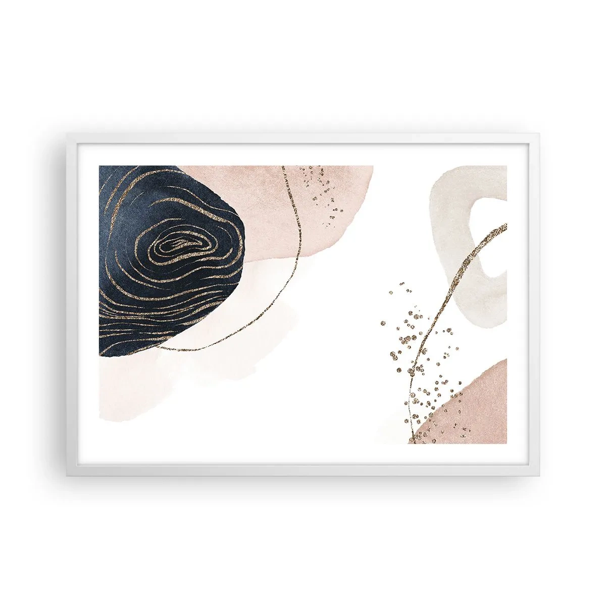 Affiche dans un cadre blanc - Poster - Tout coule - 70x50 cm