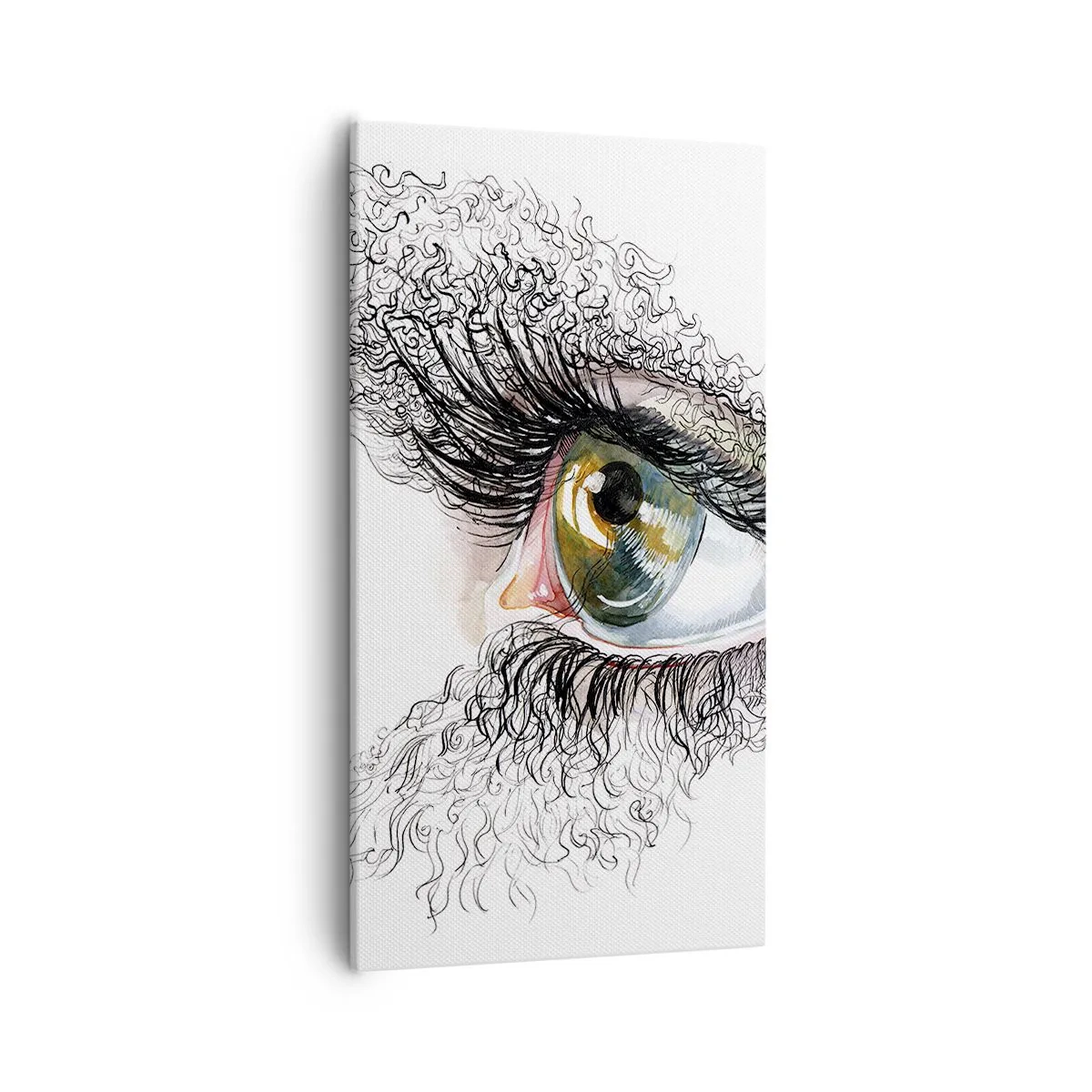 Impression sur toile - Image sur toile - Regarde droit dans l'âme - 55x100 cm