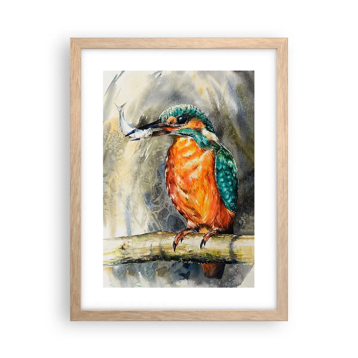 Affiche dans un chêne clair - Poster - Loi de la nature - 30x40 cm