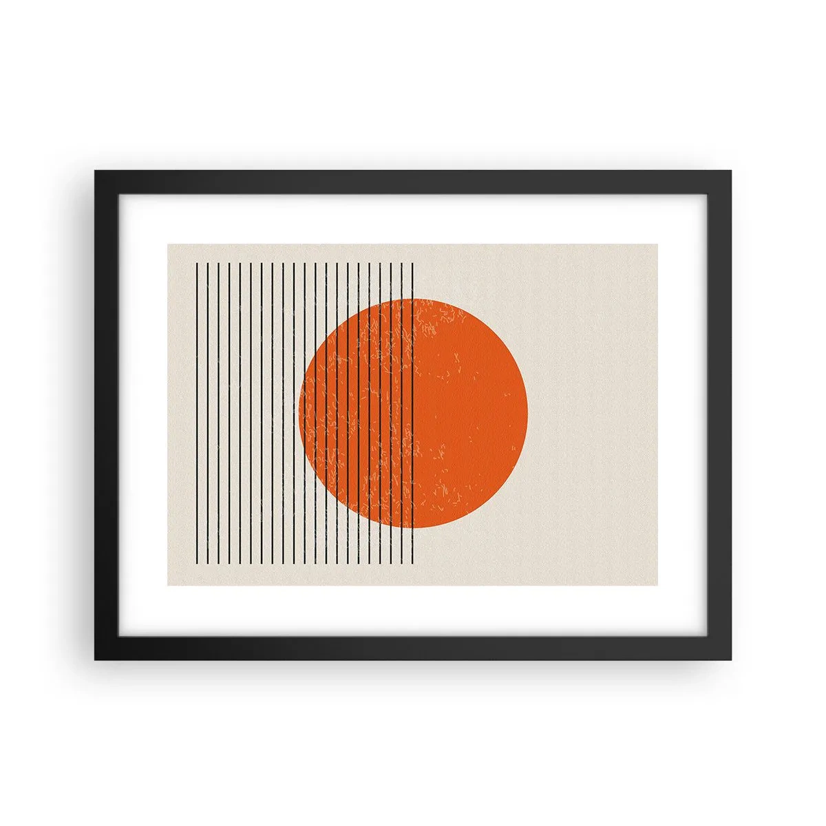 Affiche dans un cadre noir - Poster - Toujours le soleil - 40x30 cm