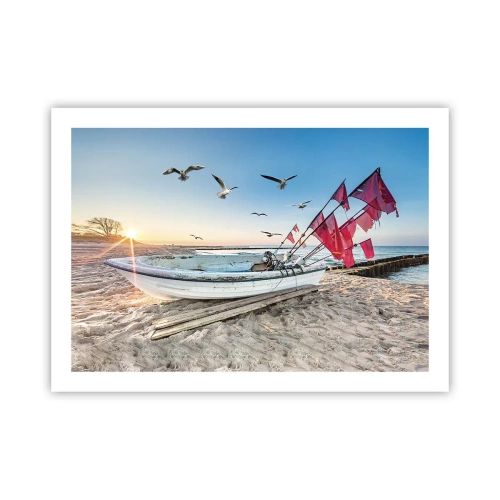 Affiche - Poster - Repos mérité - 70x50 cm