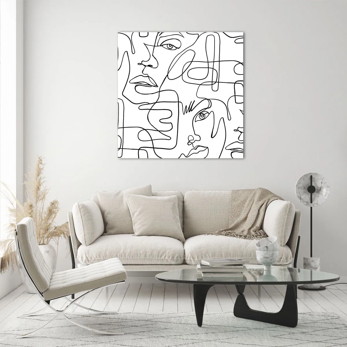 Impression sur verre - Image sur verre - Dans des émotions enchevêtrées - 40x40 cm