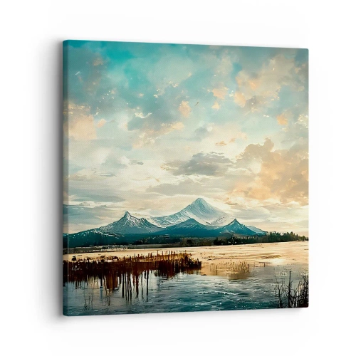 Impression sur toile - Image sur toile - Sous la protection du ciel - 30x30 cm