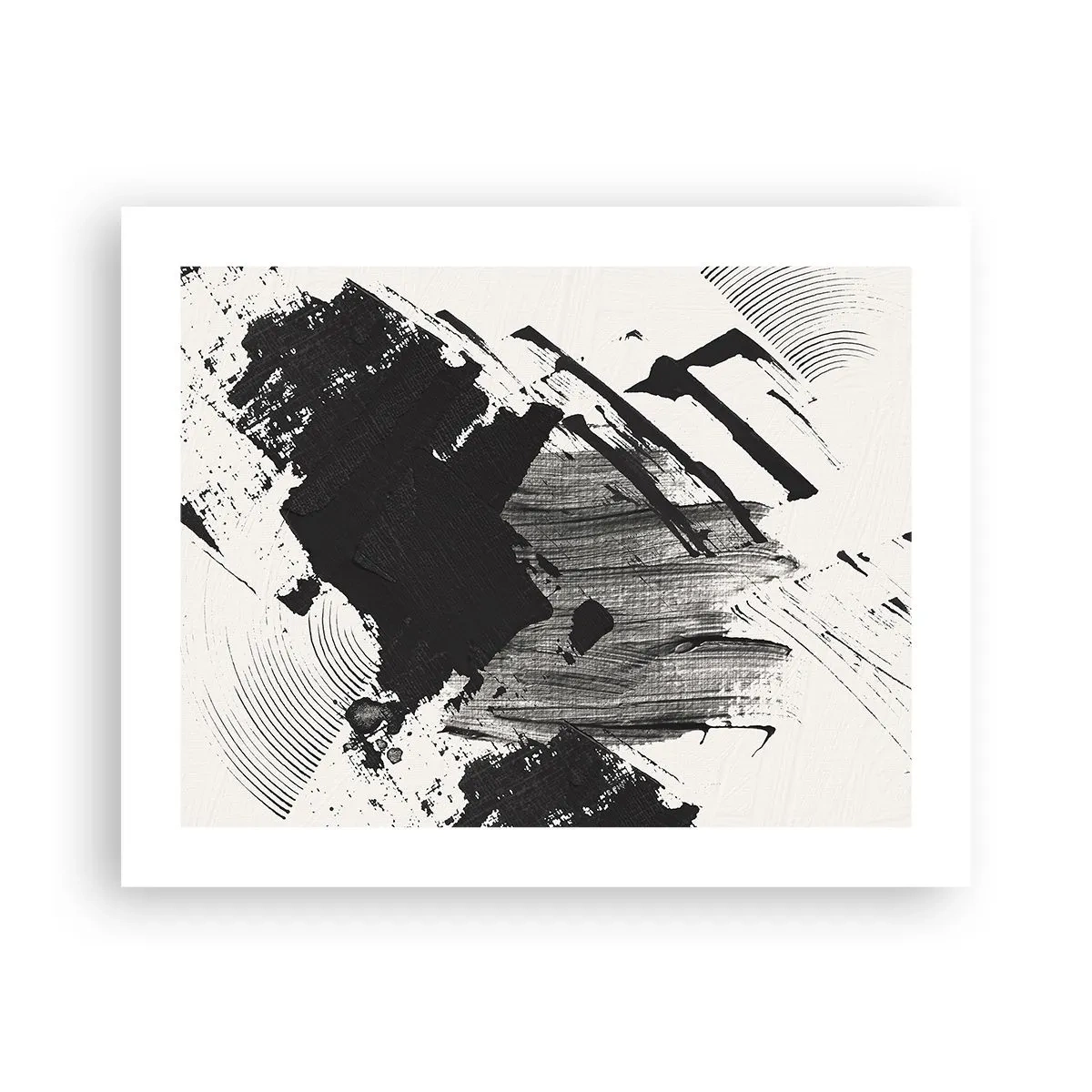 Affiche - Poster - Abstraction – expression du noir - 50x40 cm