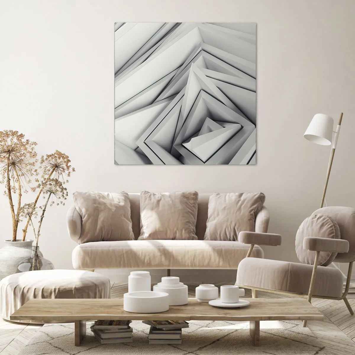 Impression sur toile - Image sur toile - Bourgeon d’angles vifs - 60x60 cm