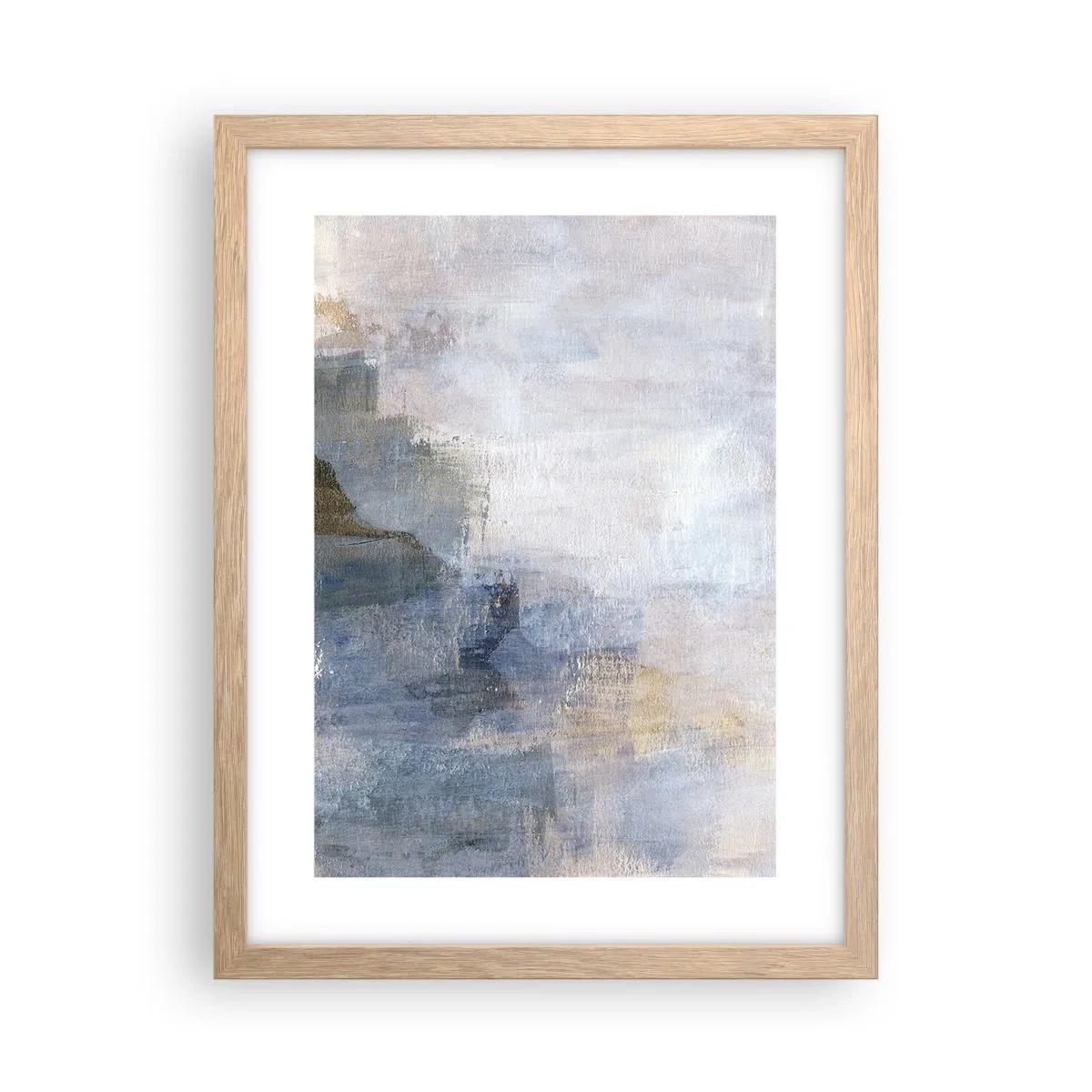 Affiche dans un chêne clair - Poster - Tonalités et accords de couleur - 30x40 cm