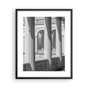 Affiche dans un cadre noir - Poster - Arcade ensoleillée - 40x50 cm