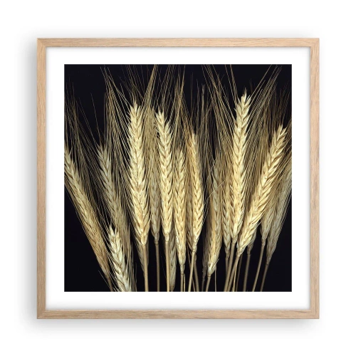 Affiche dans un chêne clair - Poster - Magie rustique - 50x50 cm