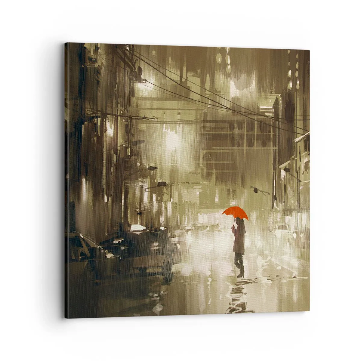 Impression sur toile - Image sur toile - Seule mais pas solitaire - 70x70 cm