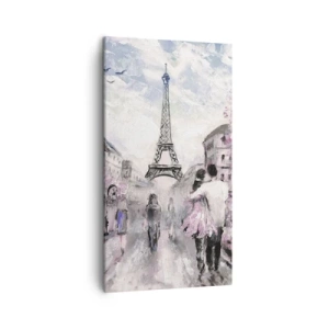 Impression sur toile - Image sur toile - Comment tomber amoureu, il faut juste... - 45x80 cm