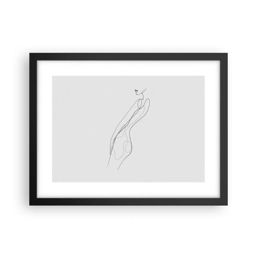 Affiche dans un cadre noir - Poster - Juste une promesse - 40x30 cm