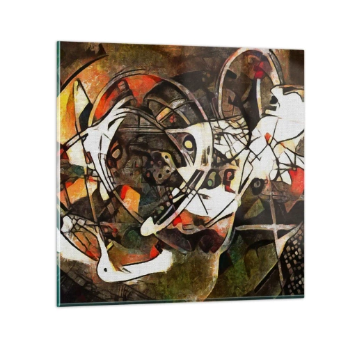 Impression sur verre - Image sur verre - Vous entendez le mouvement ? - 70x70 cm