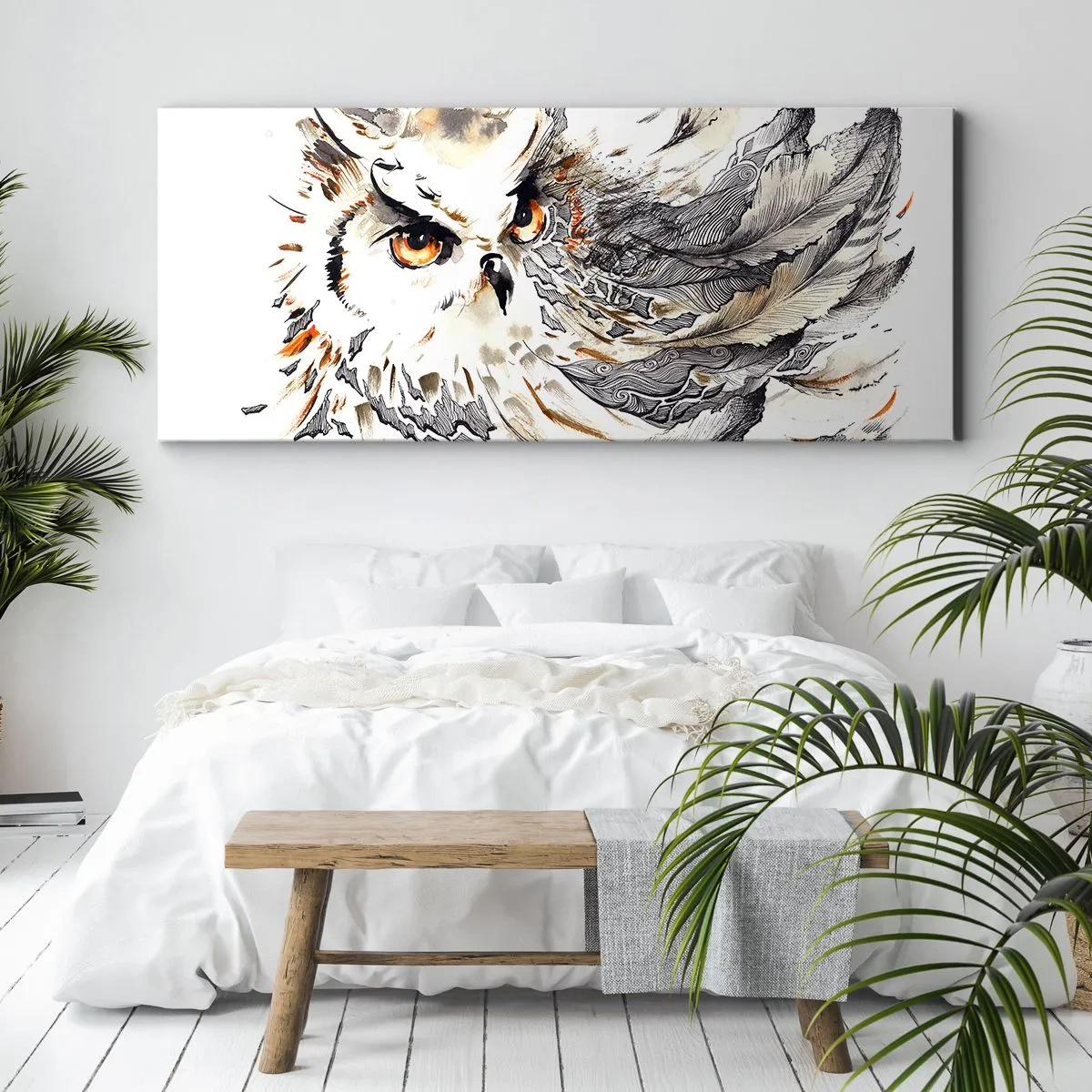 Impression sur toile - Image sur toile - Elle vient du monde de la magie - 100x40 cm