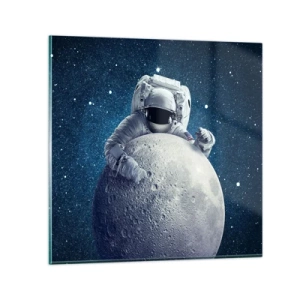 Impression sur verre - Image sur verre - Comique de l'espace - 70x70 cm