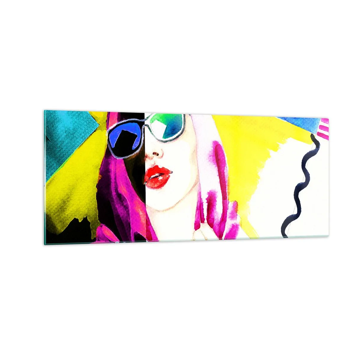 Impression sur verre - Image sur verre - je ne suis pas blanche et je ne suis pas noire - 100x40 cm