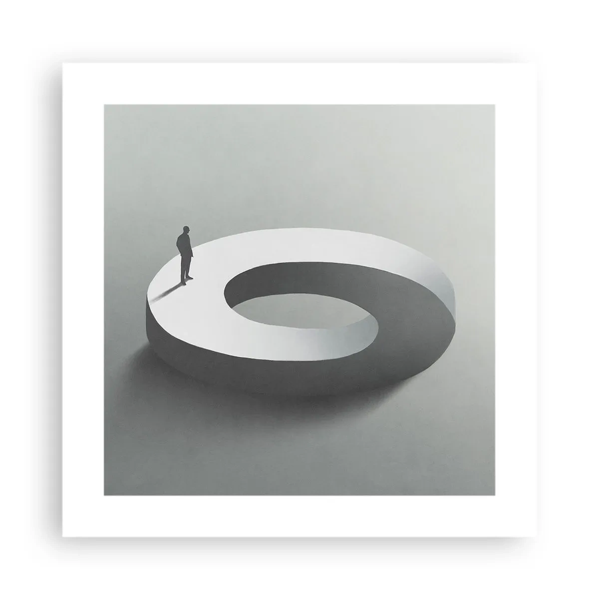 Affiche - Poster - Et sois intelligent ici - 40x40 cm
