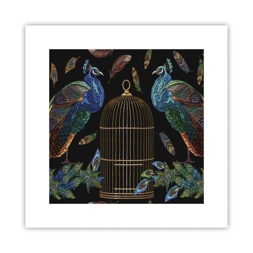 Affiche - Poster - En robes royales - 30x30 cm