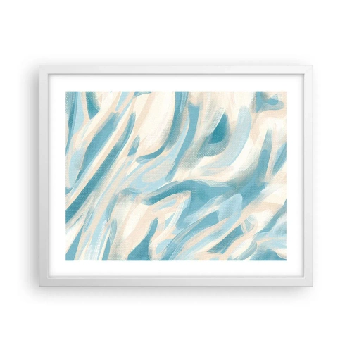 Affiche dans un cadre blanc - Poster - Brise printanière - 50x40 cm