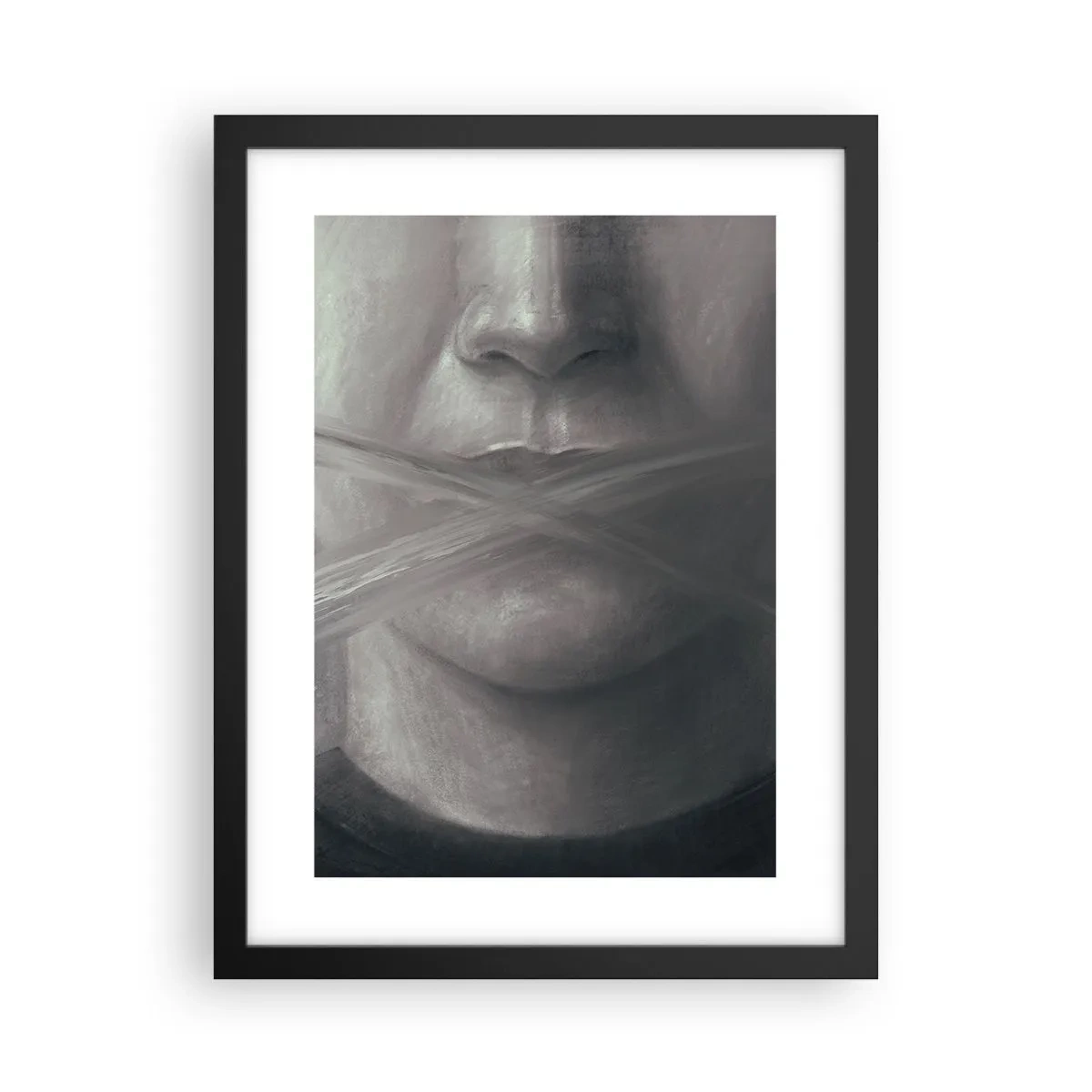 Affiche dans un cadre noir - Poster - Sans mot - 30x40 cm