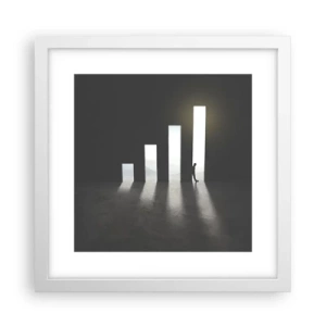 Affiche dans un cadre blanc - Poster - Succès – impression - 30x30 cm