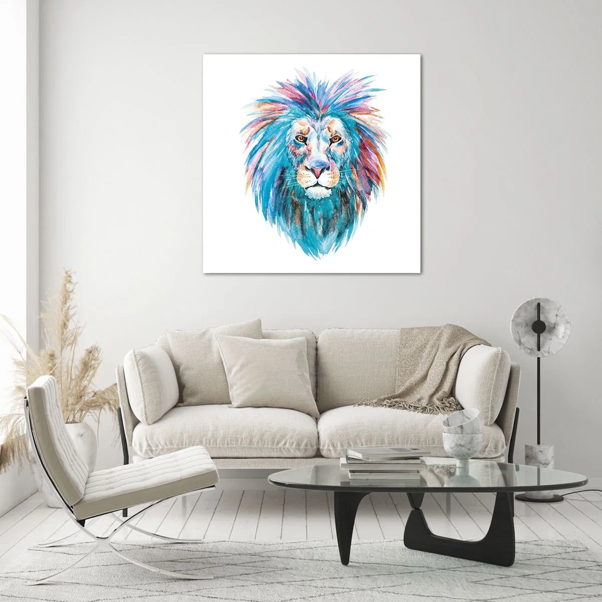 Impression sur verre - Image sur verre - Aura électrique - 30x30 cm