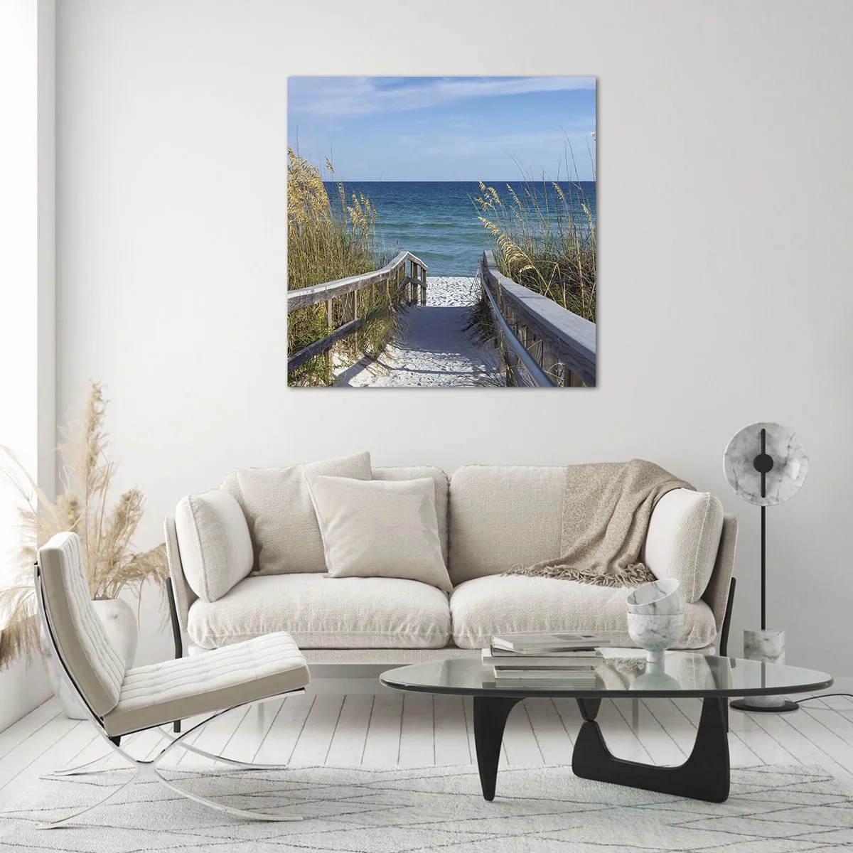 Impression sur verre - Image sur verre - Au soleil, sous le vent - 70x70 cm