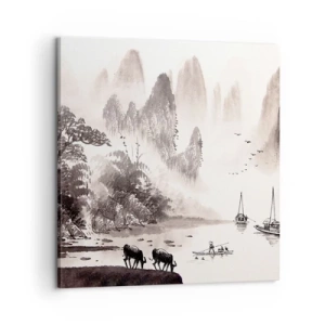 Impression sur toile - Image sur toile - Le quotidien exotique de l'Orient - 60x60 cm