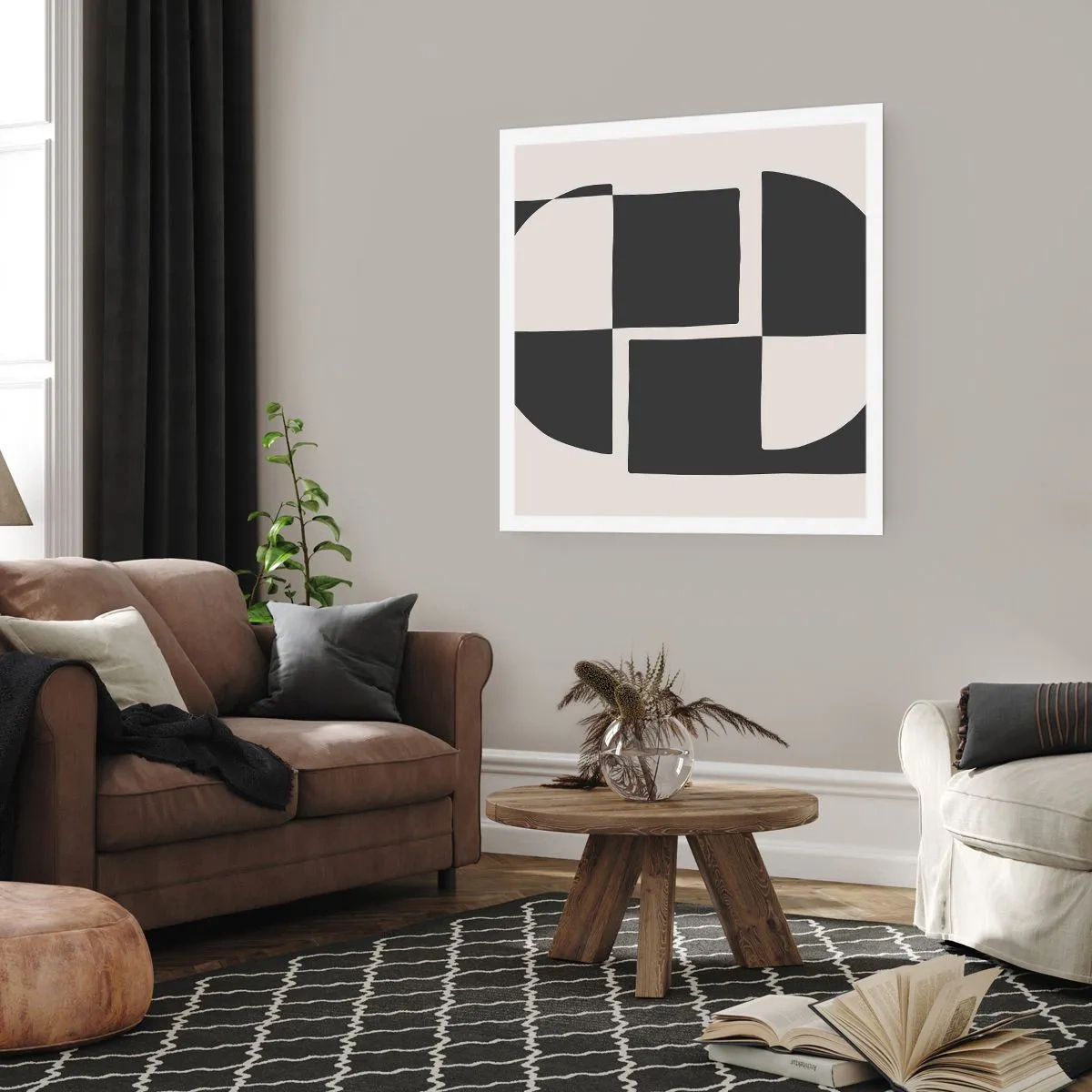 Affiche - Poster - Antithèse - Synthèse - 40x40 cm